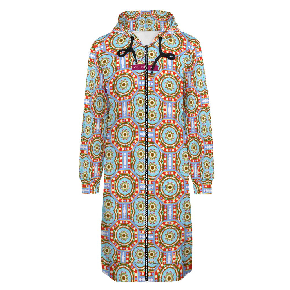 CWS Cozy Hoodie Women's full print long Hoodie By Cozy Winter Store