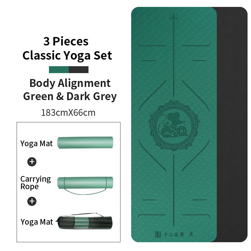 Zodiac Tpe Yoga Mat Widened Female Fitness Mat