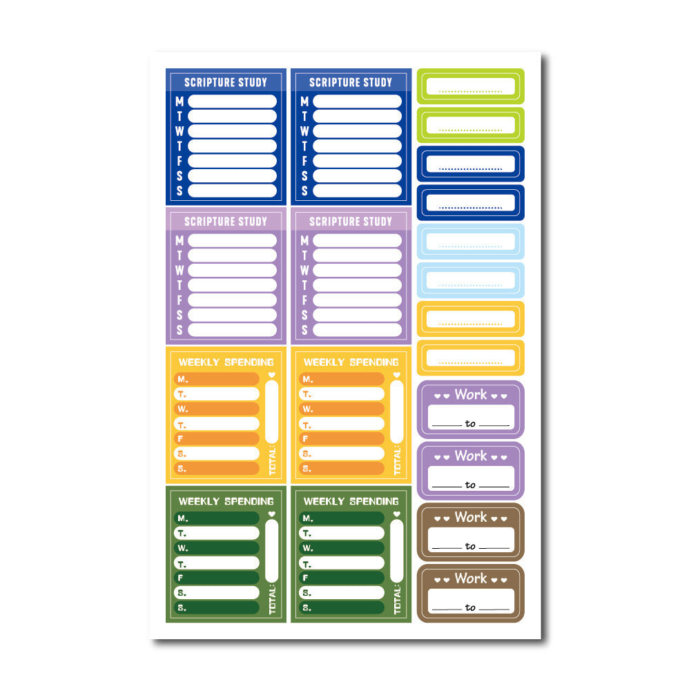 Digital Foundation Dot Manual Ledger Plan Sticker Drawing