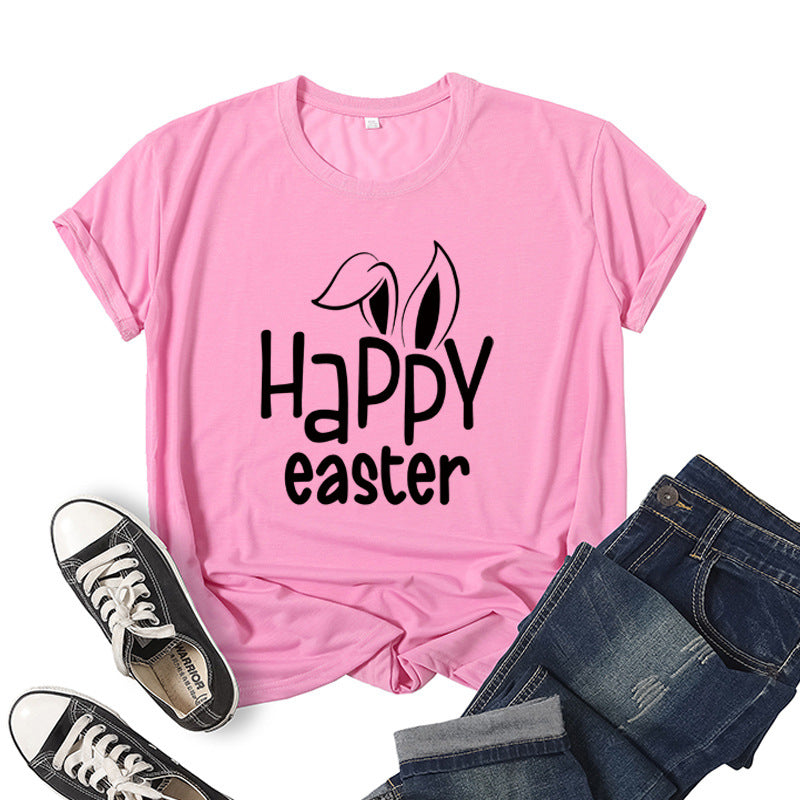 Oberteil mit „Happy Easter“-Print für Damen