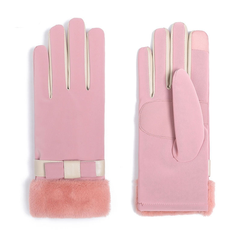 Winter Fleece-lined Thickened Touch Screen Gloves