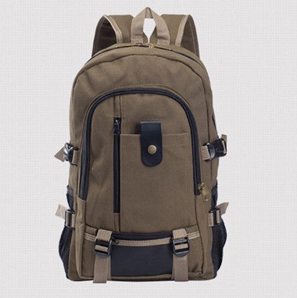 Men Canvas Large Backpack Rucksack Work Sports Travel Hiking