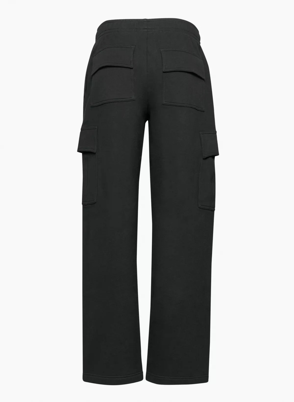 Elastic-waist High Waist Wide-leg Ankle-length Pants