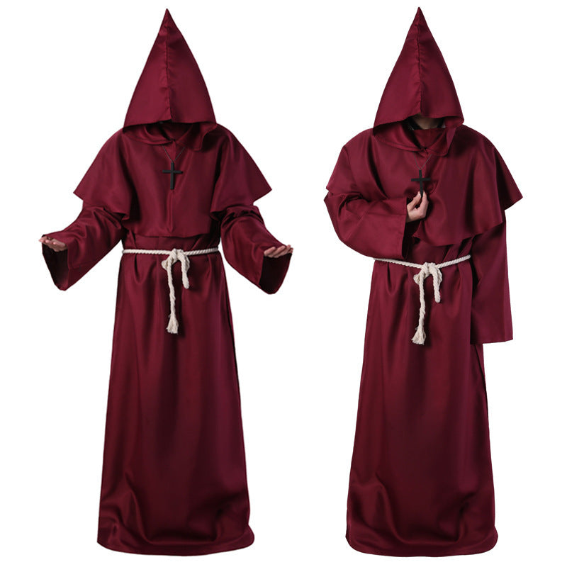 Halloween Costume Medieval Friar Wizard Costume