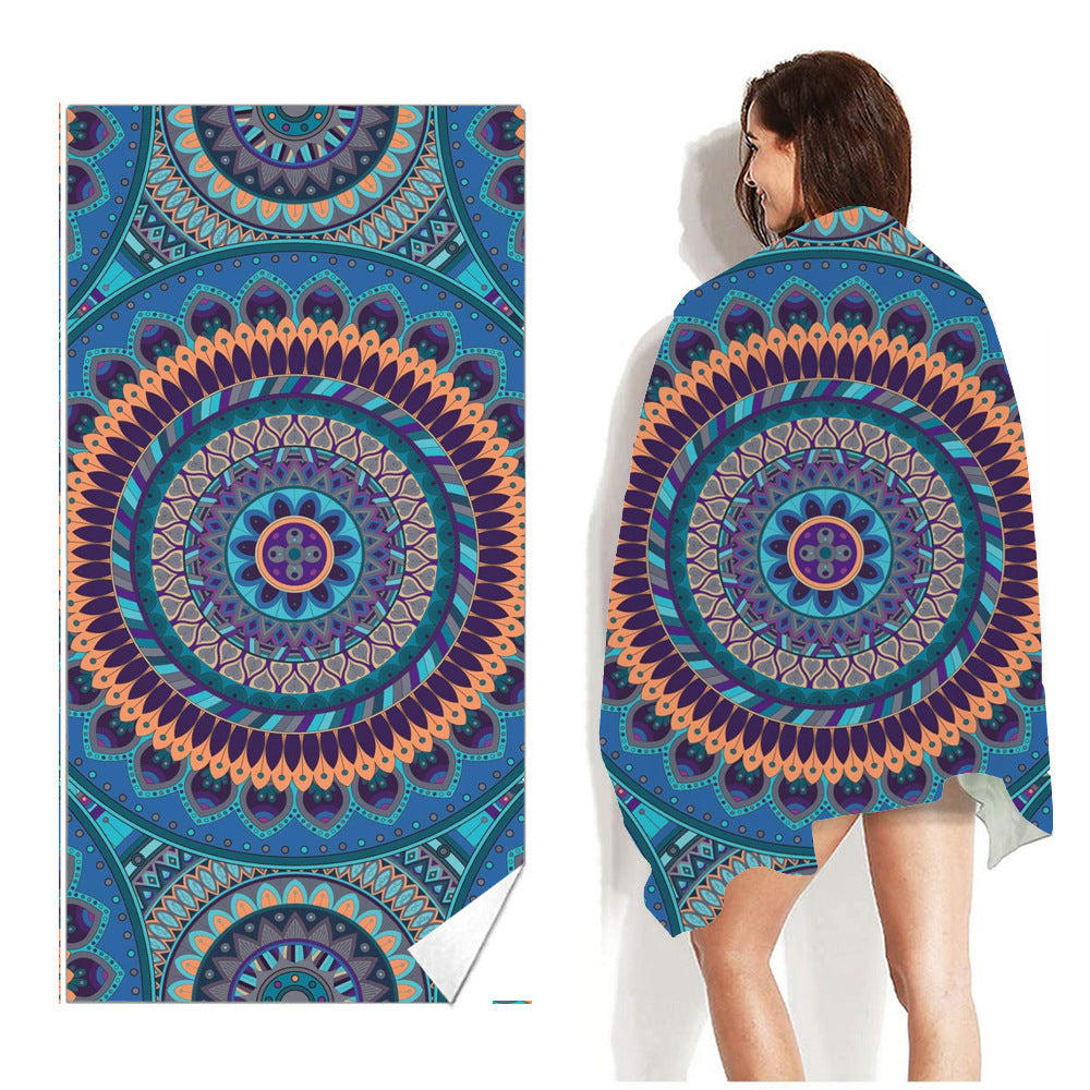 Beach Towel Printed Swimming Sweat Towel