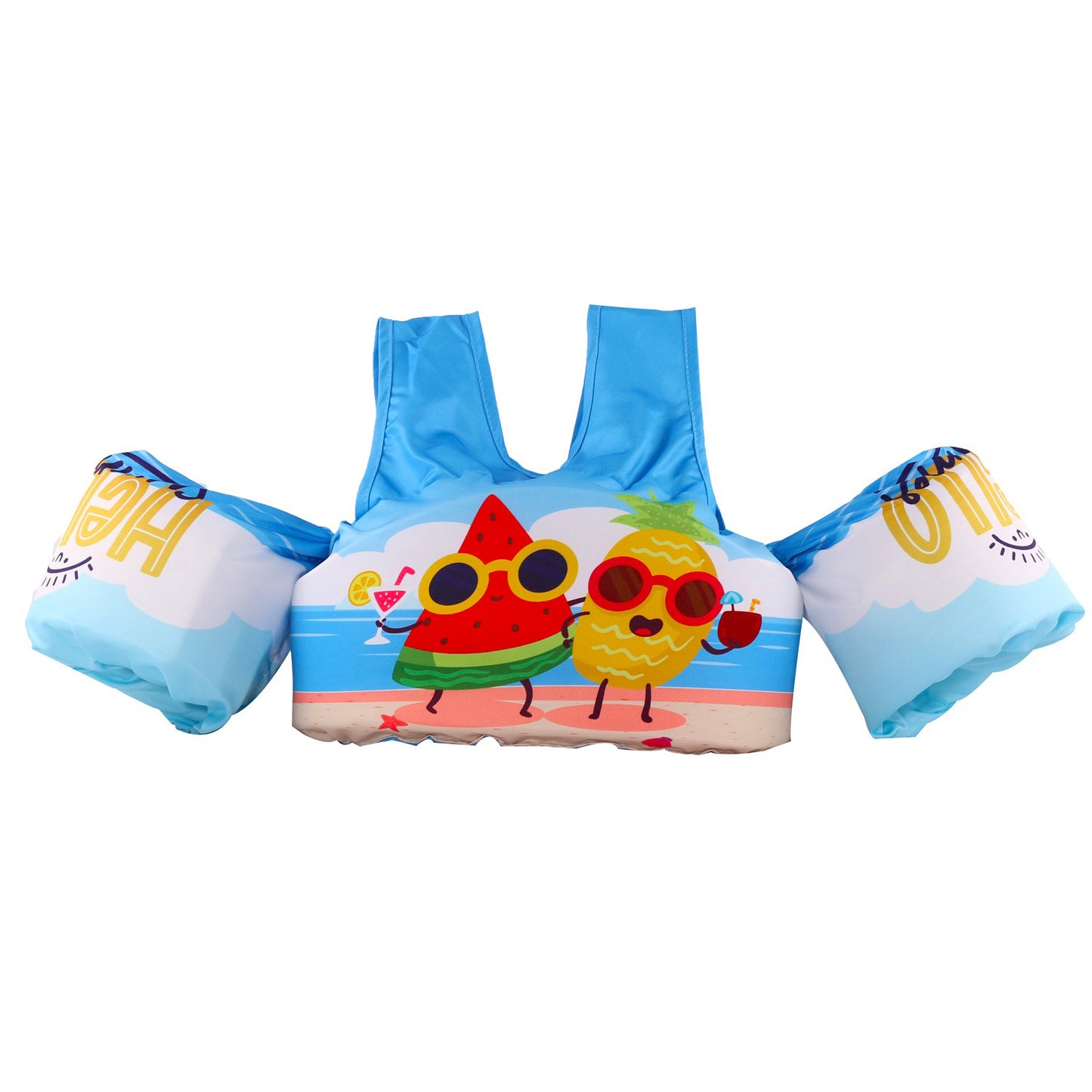 Cartoon Children's Swimsuit Lengthened Arm Swimming Ring Life Jacket