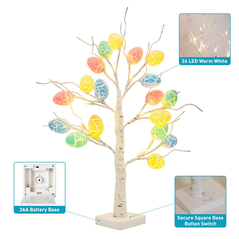 Easter Decoration 60cm Birch Tree  LED Light Ornament