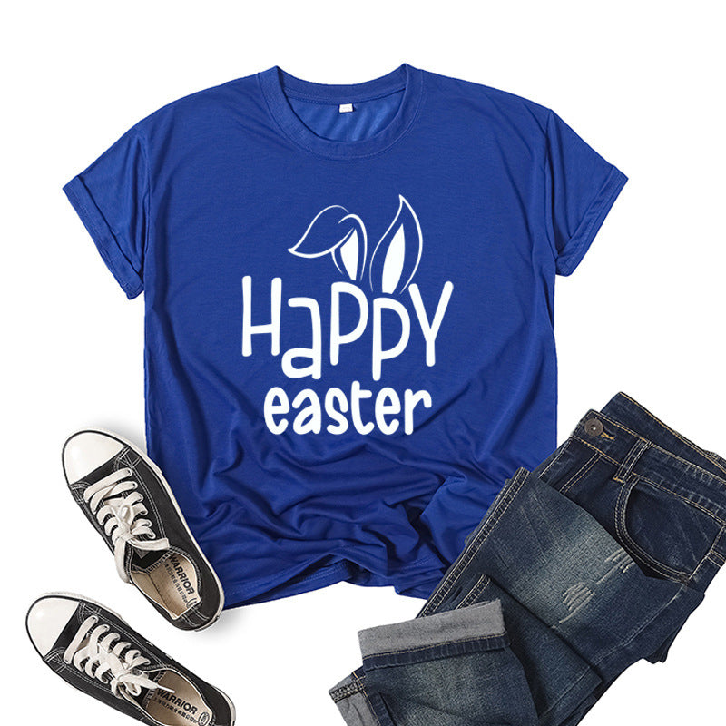 Oberteil mit „Happy Easter“-Print für Damen