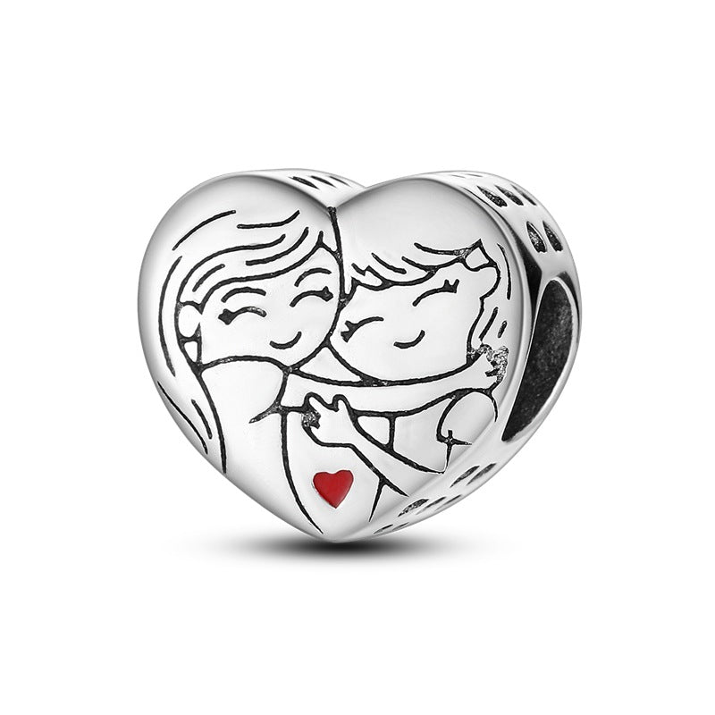 Anhänger Love Beads aus verkupfertem 925er Silber