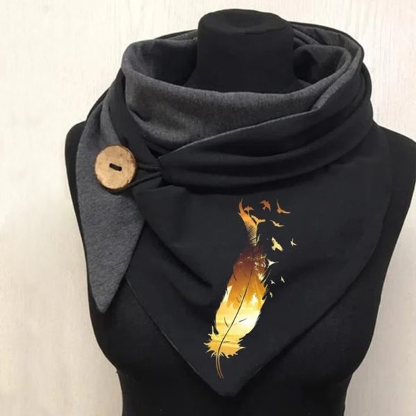 Cotton Malaysia Thermal Button Headband Scarf