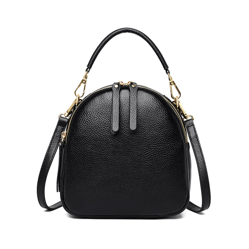 LuxeAura: The Top Layer Cowhide Leather Chain Bag, a symbol of timeless sophistication and style.