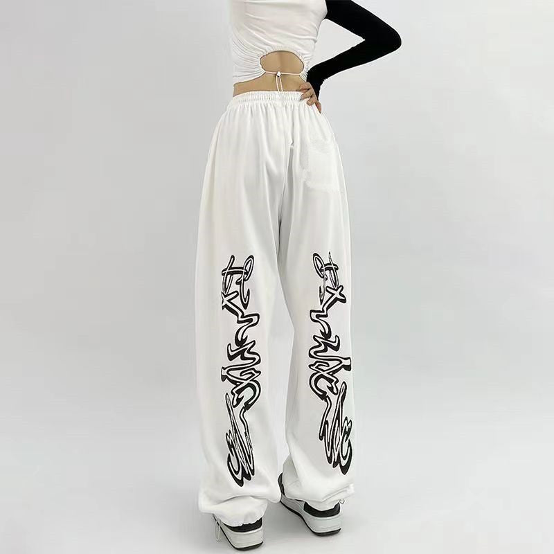 American Style Sports Loose Drawstring Hip-Hop Pants