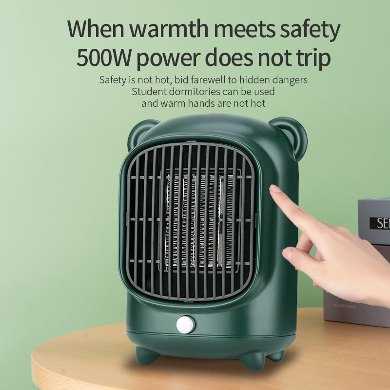 WinterMate: Portable electric heater stove with remote, ideal for room heating, mini household radiators, and desktop warmth during winter.