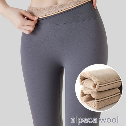 Dicke Leggings mit hohem Bund und hohem Hüftlifting-Effekt aus Fleecefutter für Damen