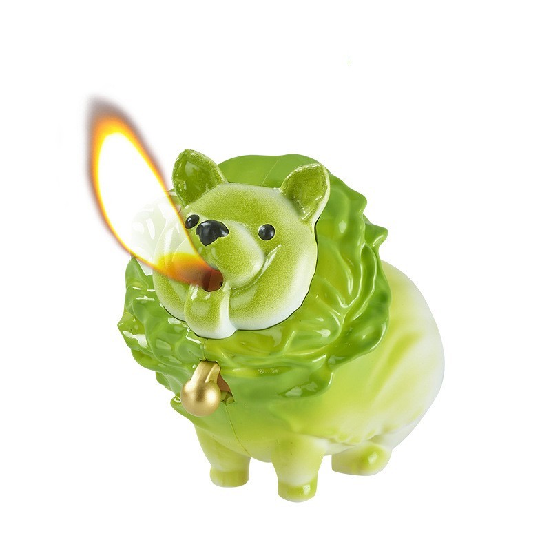 Creative Jade Cabbage Dog Gas Lighters