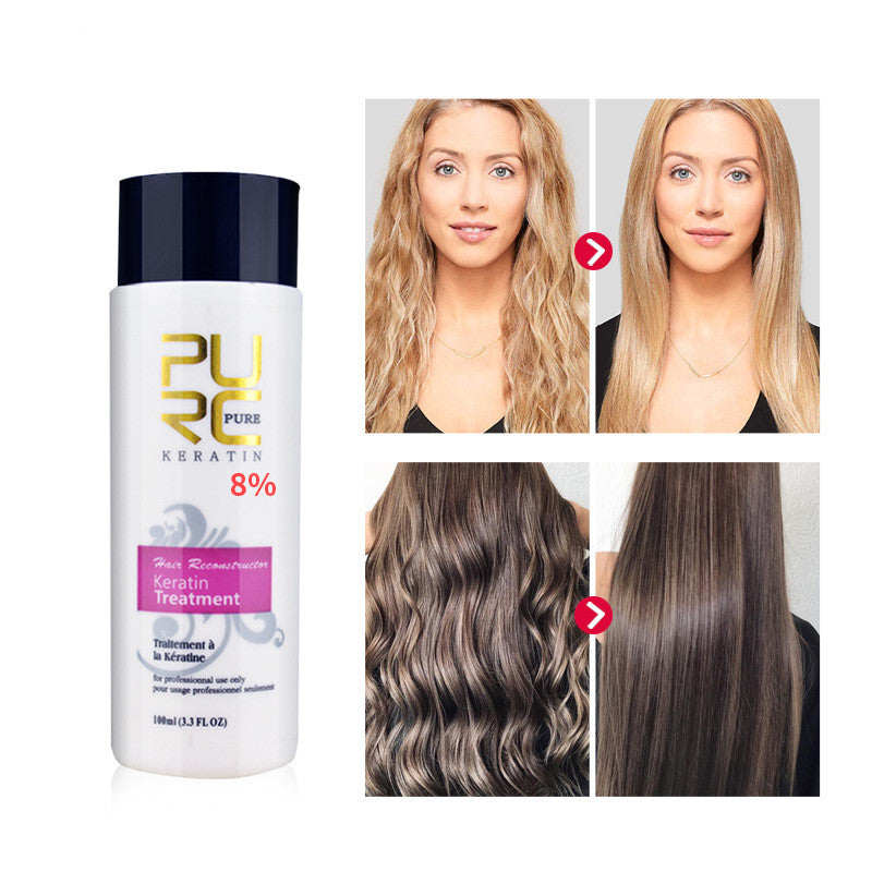 PURC Glättung Haar Reparatur Und Glättung Schäden Haar Produkte Brasilianische Keratin Behandlung Reinigende Shampoo 