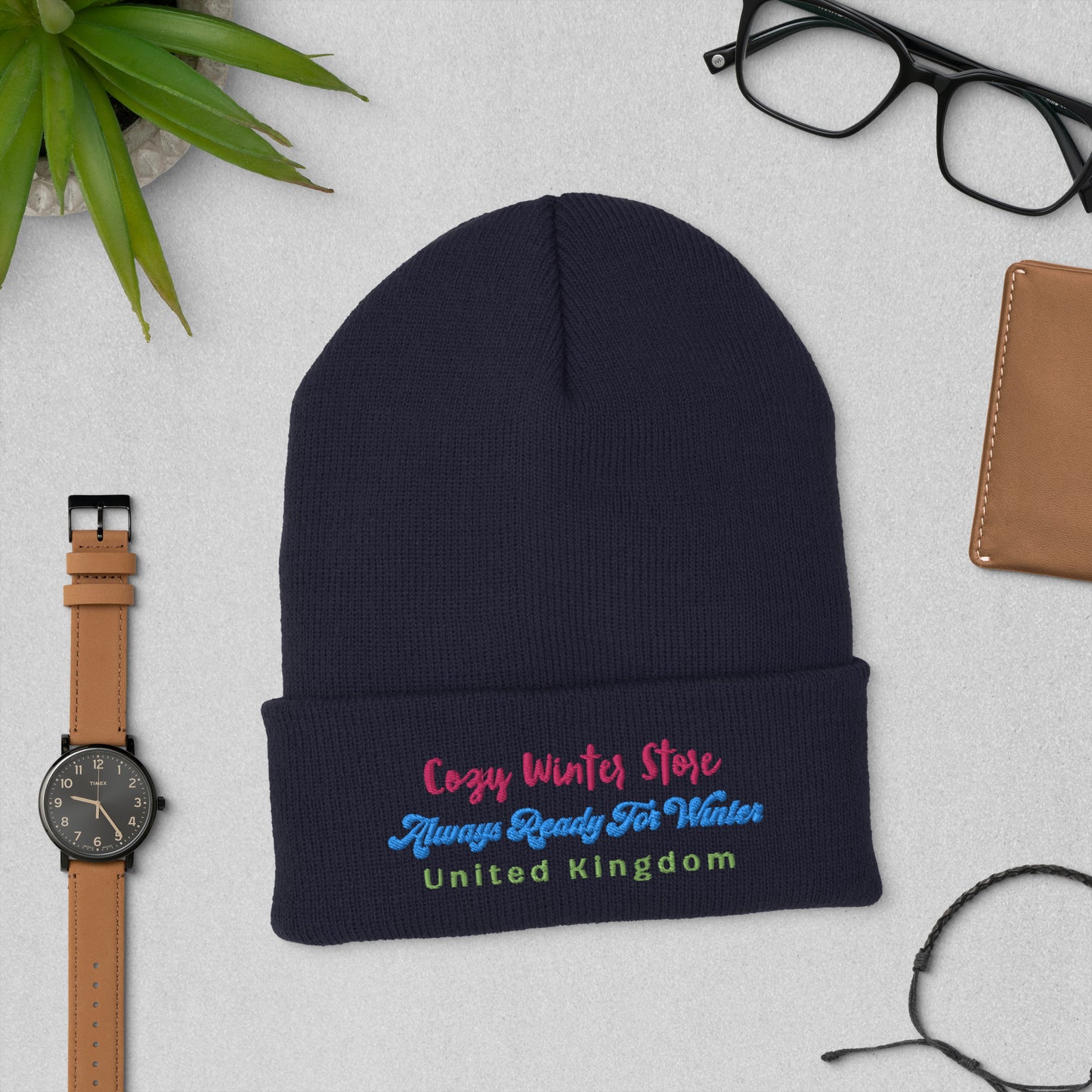 CWS UK „Ready For Winter“ Beanie mit Umschlag von Cozy Winter Store