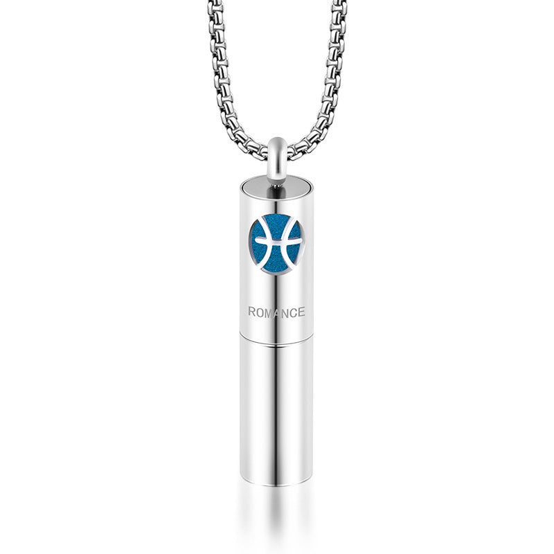 Essence Elysium: Stainless Steel Aromatherapy Pendant Perfume Necklace.