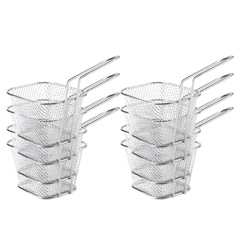 Stainless Steel Plating Western Food Fryer Basket