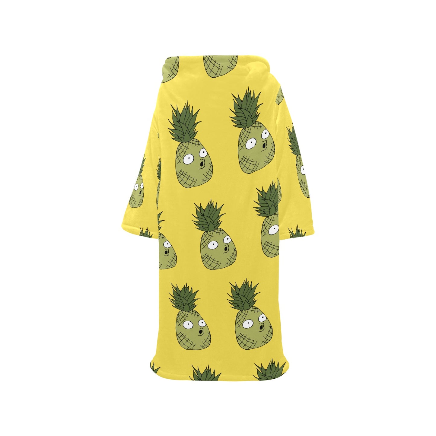 CWS Cozy VIbe Crazy PIneapple Oversized Hoodie Blanket Robe with Sleeves for Adults by Cozy Winter Store