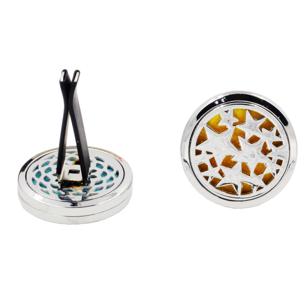 Essence Elysium: Alloy Hollow Perfume Clip for Aromatherapy Diffusion.