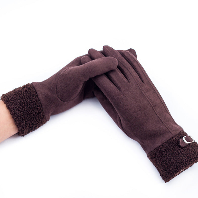 Warme Handschuhe frauen Winter Touchscreen Reiten Plus Samt Verdickung