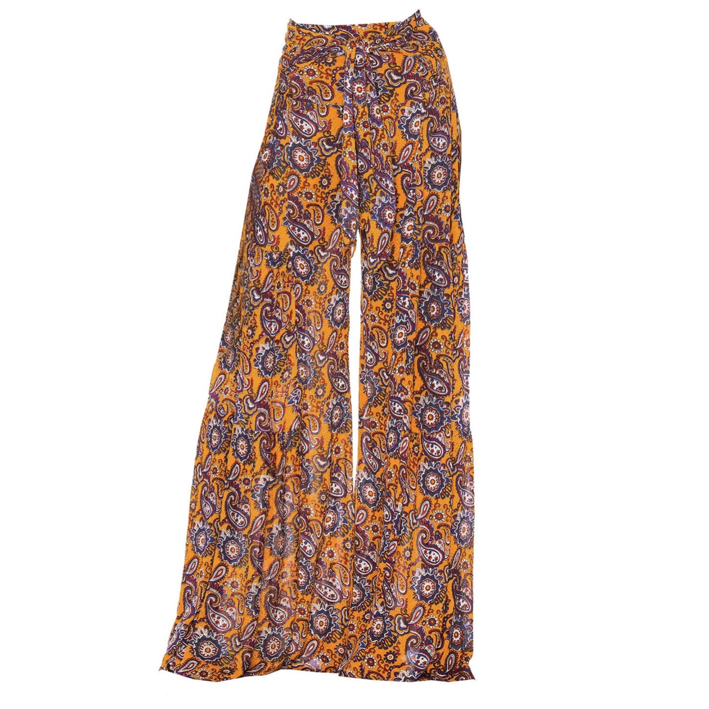 Wide Leg Pants with Exotic and Ethnic Style