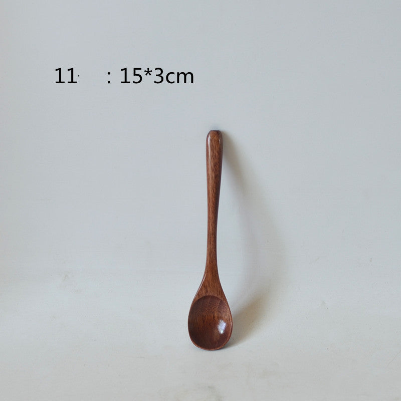 Small Customized Lettering Japanese Children Wooden Soup Spoon