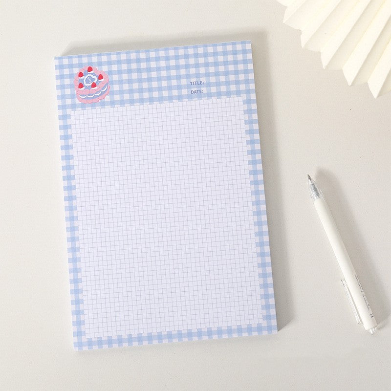 Milk Gas Store Girl Grid Note Cute Ins Minimalist Message Paper