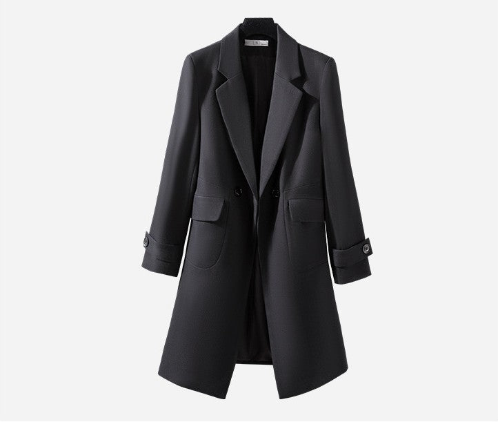 Professioneller langer Anzug-Trenchcoat für Damen