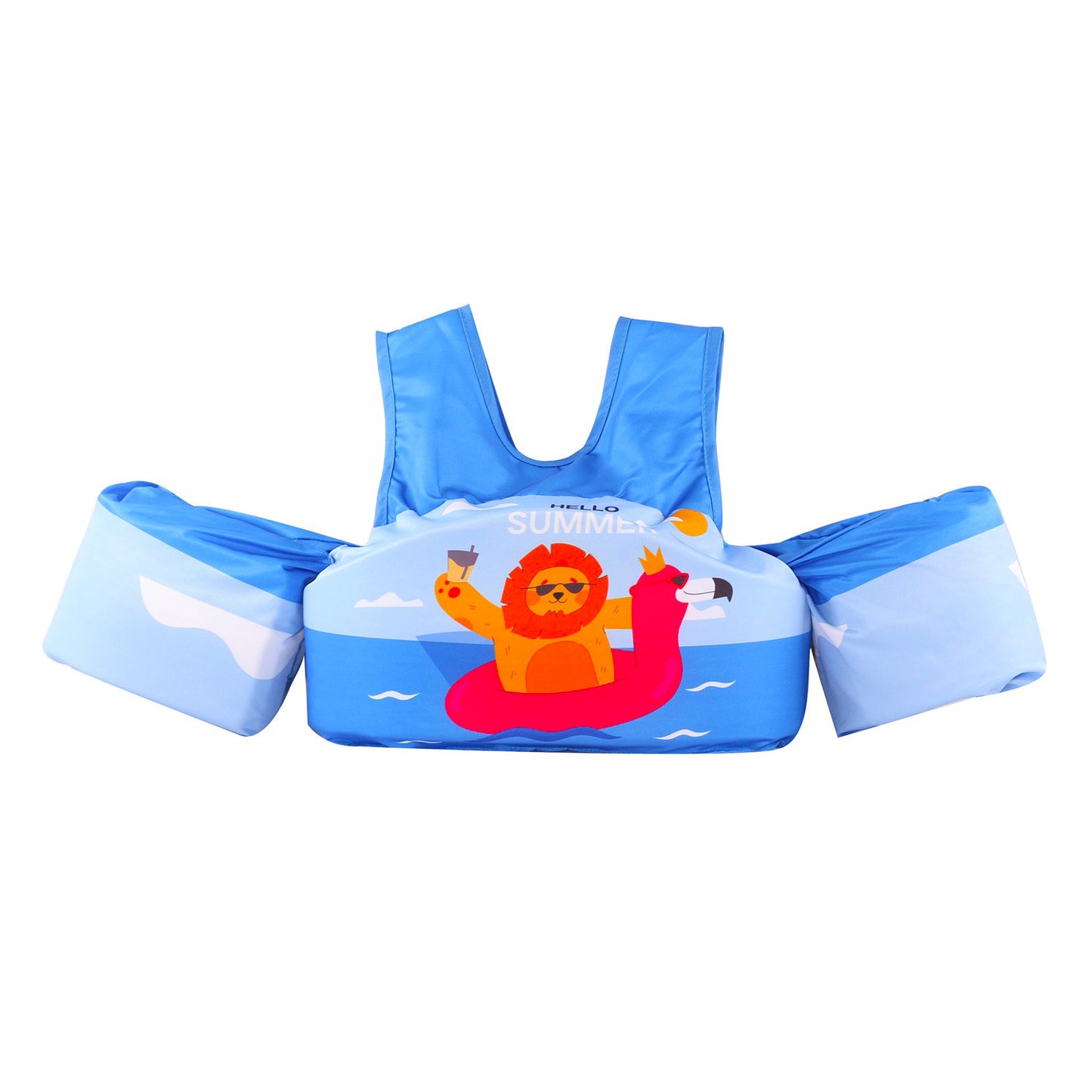 Cartoon Children's Swimsuit Lengthened Arm Swimming Ring Life Jacket