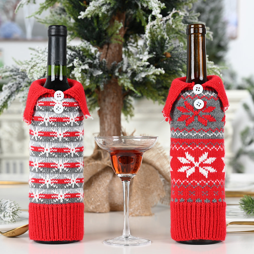 Hot Sale Button Snowflake Wine Bottle Cooler