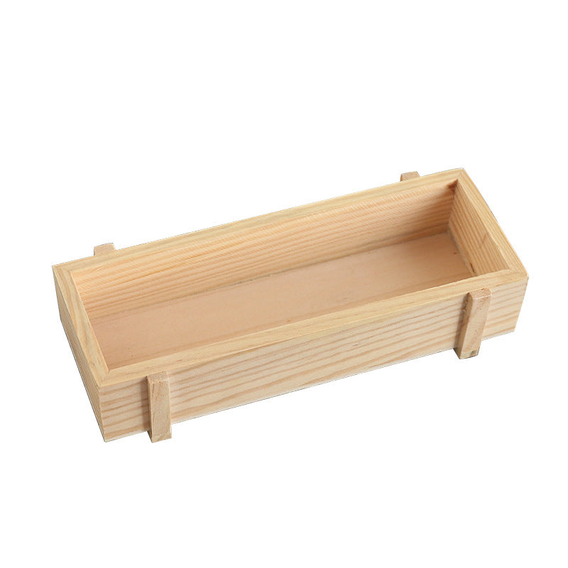 Rectangular Wooden Desktop Storage Box