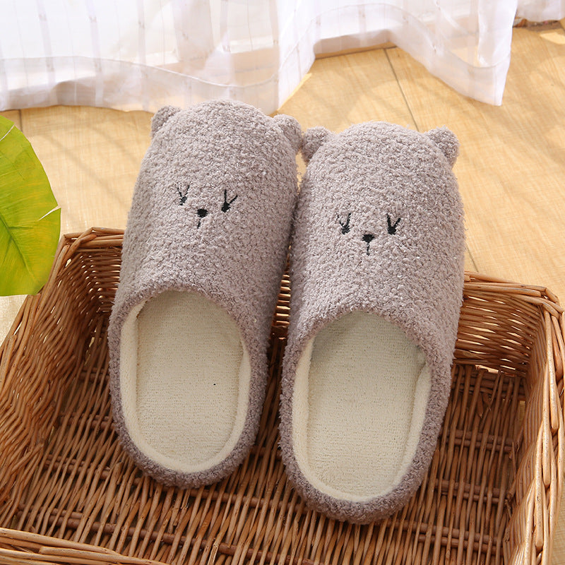 CoupleCozy: Winter warm cotton slippers designed for couples' comfort.