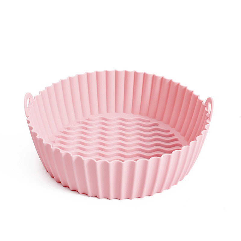 Silicone Basket Pot Tray Airfryer Liner For Air Fryer Reusable Container Accessories Pan Baking Mold Canister Shape Protector