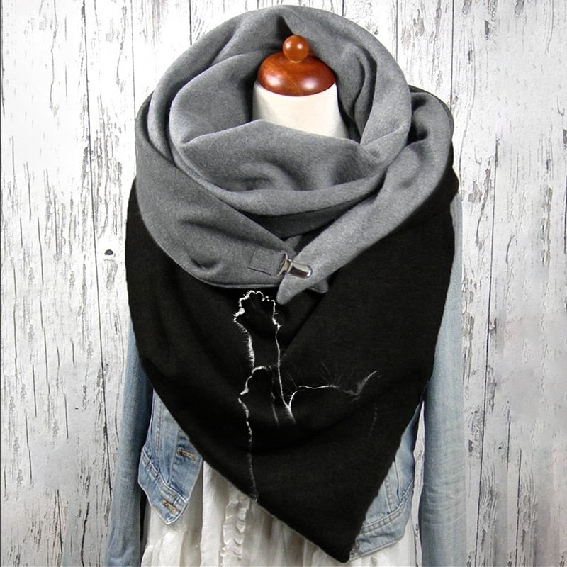 Cotton Malaysia Thermal Button Headband Scarf