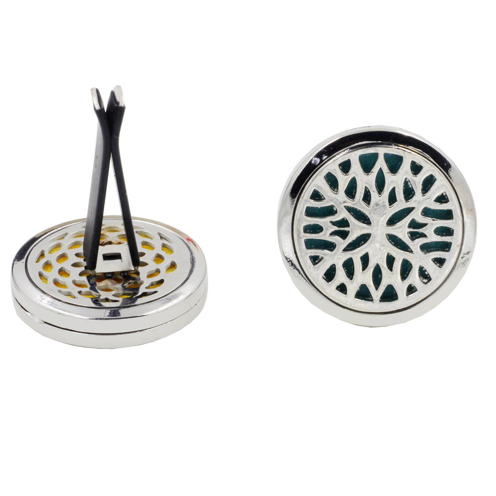 Essence Elysium: Alloy Hollow Perfume Clip for Aromatherapy Diffusion.