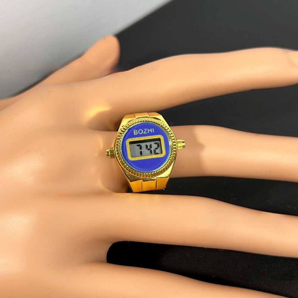 Damenmode Elektronische Uhr Mini Ring Uhr