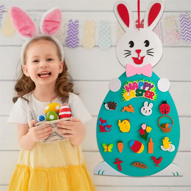 Easter Kids DIY Felt Bunny