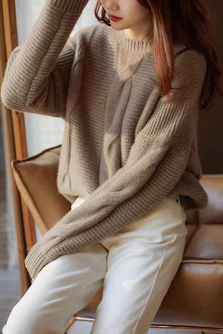 Women's Woolen Autumn And Winter  Loose Thick Sweater