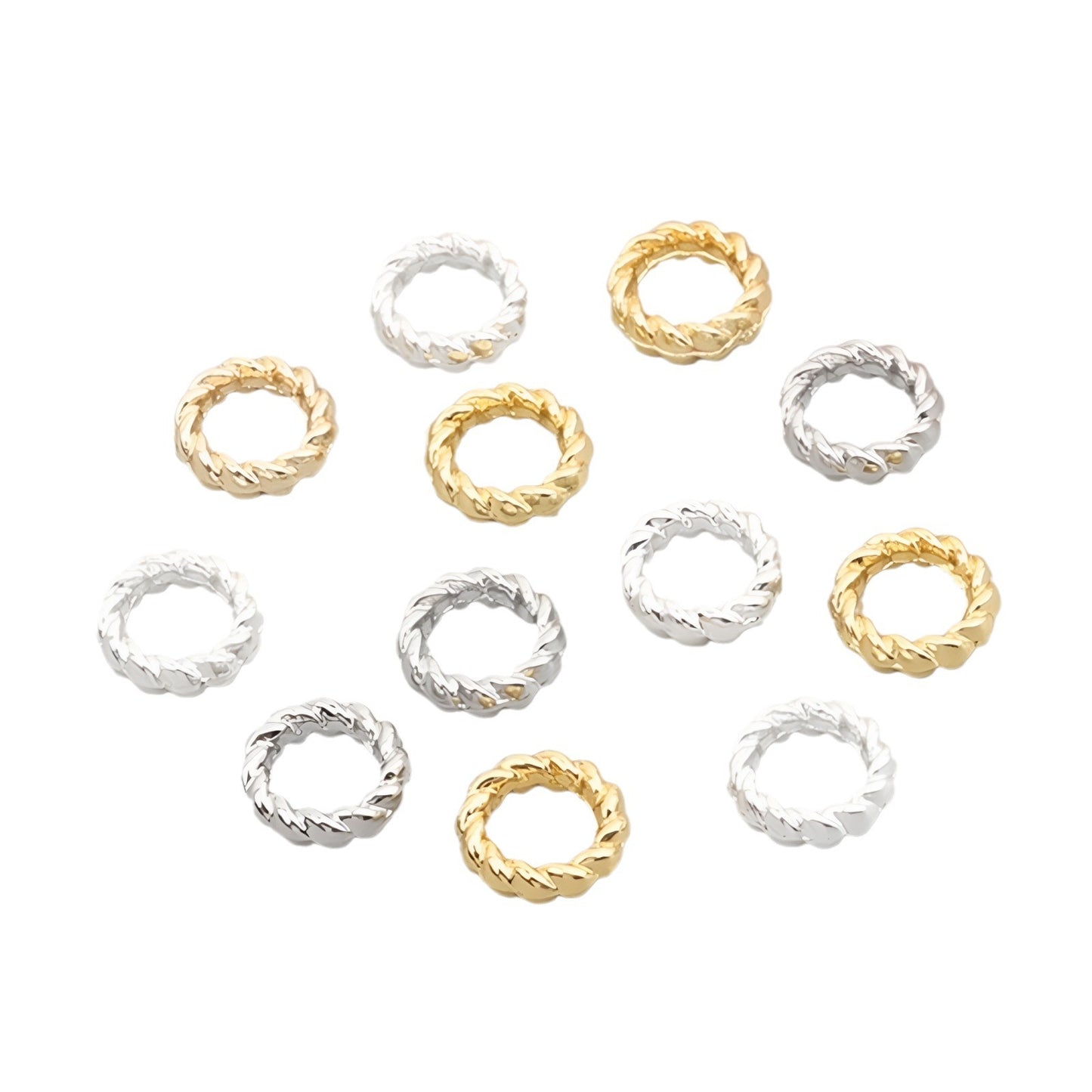 Twist Solide Geschlossen Ring Diy Handgemachte Ornament Kreis Zubehör Handgemachte Spezielle Materialien