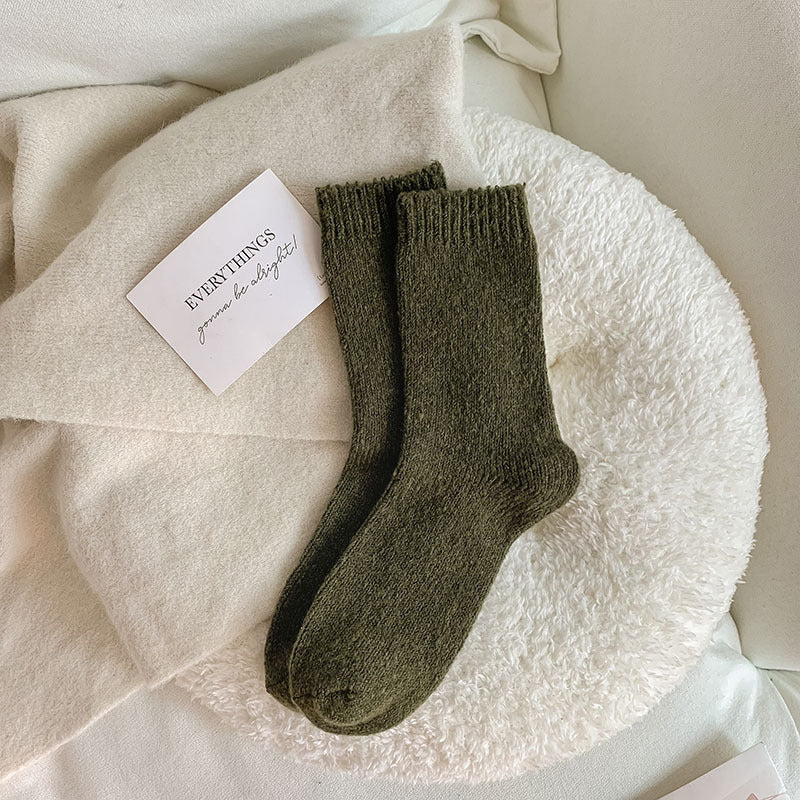 CozyCloud: Women's Winter Wool Tube Socks - Thermal & Thicken for Ultimate Warmth