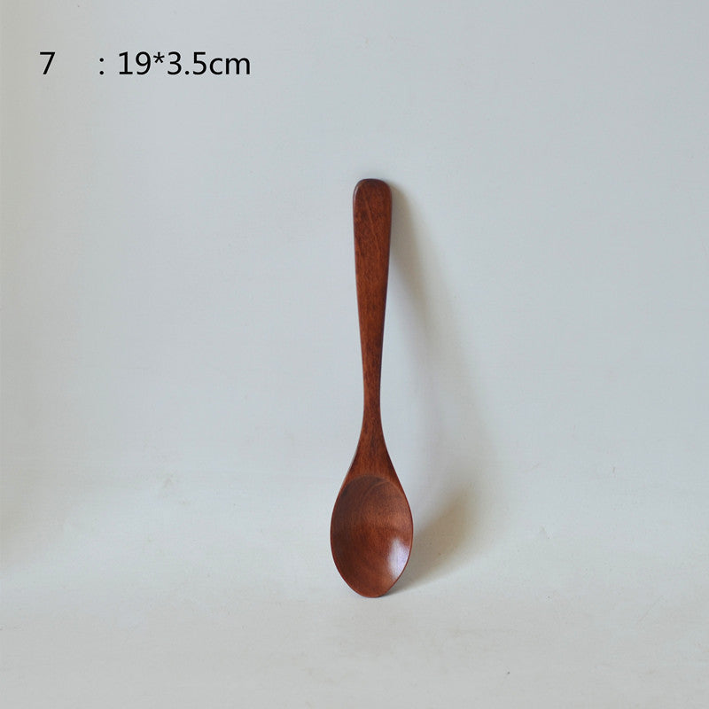 Small Customized Lettering Japanese Children Wooden Soup Spoon