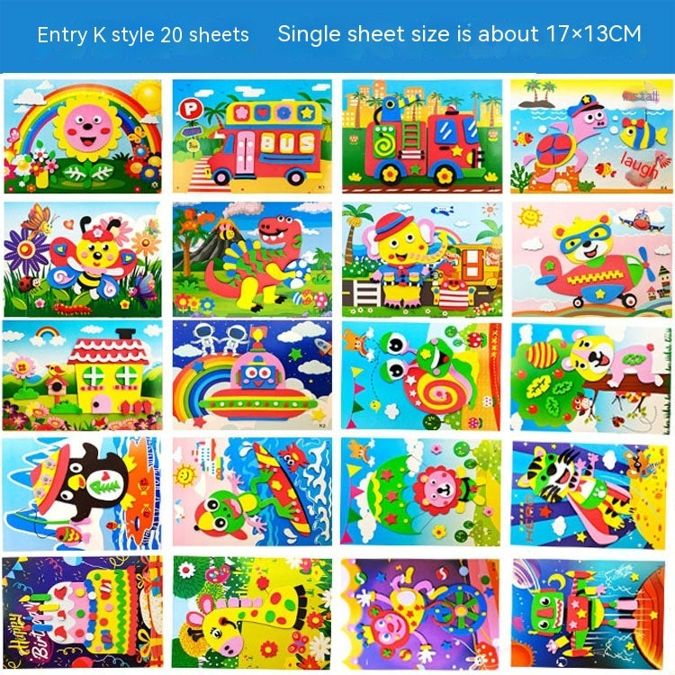 Creative Printed 3D Stickers For Children