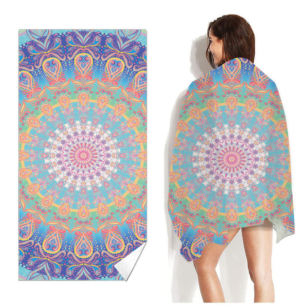 Beach Towel Printed Swimming Sweat Towel