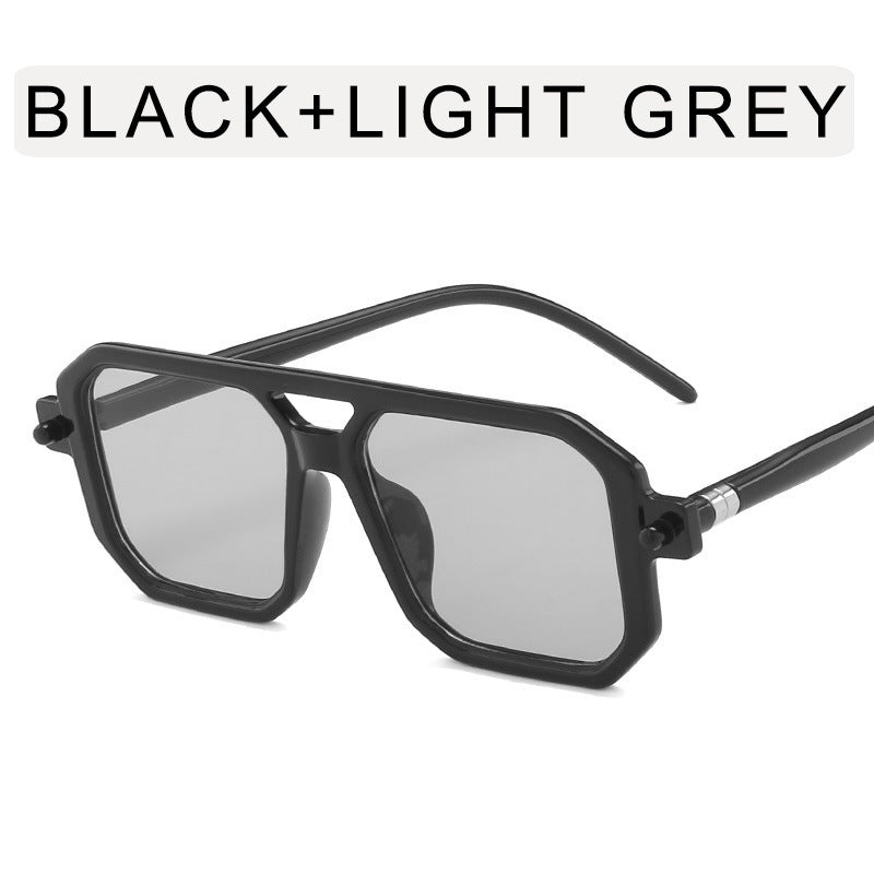 Fashionable Double-beam Polygonal Sunglasses For Men And Women