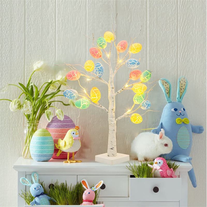 Easter Decoration 60cm Birch Tree  LED Light Ornament