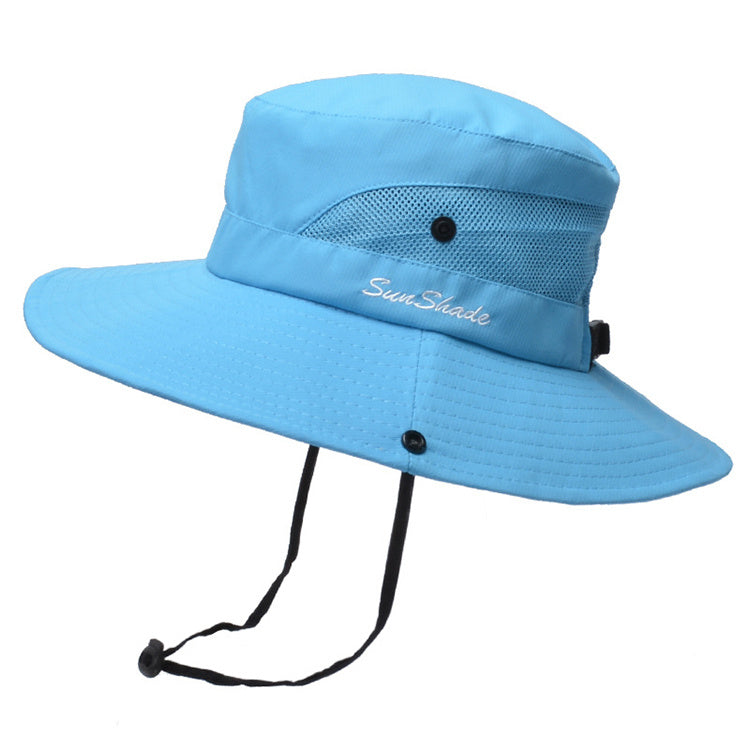 Unisex Summer Foldable Sun Fisherman Hat Men Women Wide Brim Casual Outdoor Travel Beach Sunscreen UV Protection  Sun Hats