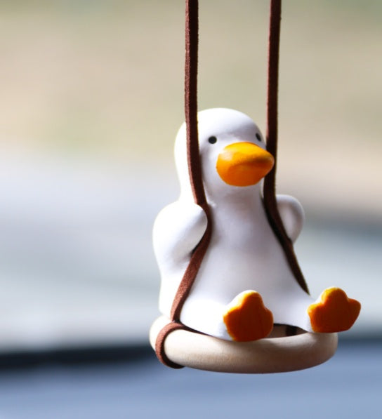 Car Swing Duck Pendant Ornament Doll