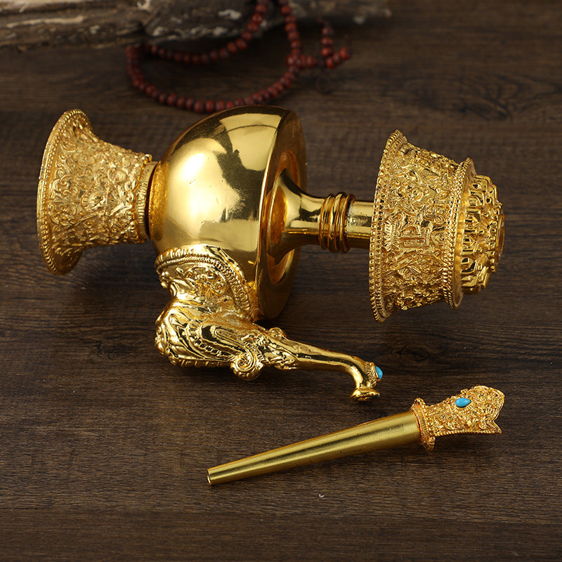 Alloy Gold Tibetan Supplies Water Filter Bottle